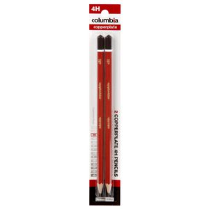 Columbia Copperplate Lead Pencil 4H Hexagonal 2 Pack