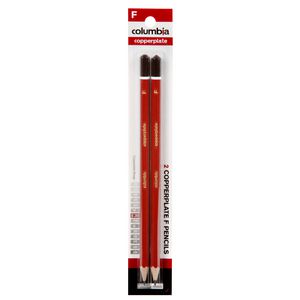 Columbia Copperplate Lead Pencil F Hexagonal 2 Pack