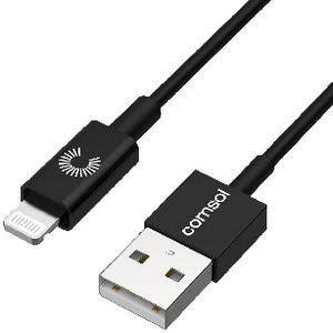 Comsol Lightning to USB Cable 1.2m Black