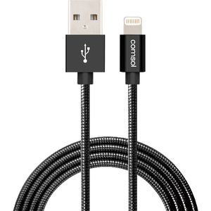 Comsol Lightning to USB Cable Metal Jacket 1.2m Black