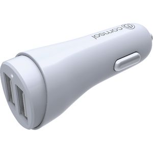 Comsol Dual Port USB Car Charger White