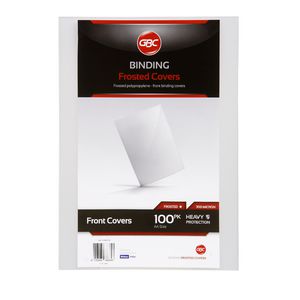 GBC A4 Polypropylene Binding Covers 300micron Frost 100 Pack