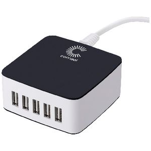 Comsol 5 Port Desktop USB Charger 8A/40W Black