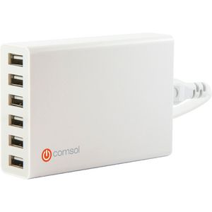 Comsol 10A 6 Port USB Charger