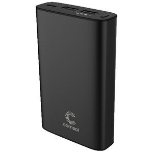 Comsol 10000mAh Aluminium Dual Port Powerbank Black