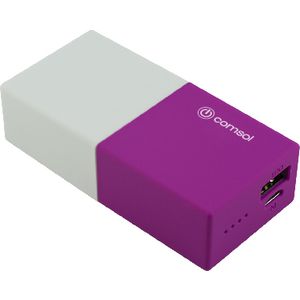 Comsol 4400mAh Powerbank Pink/White