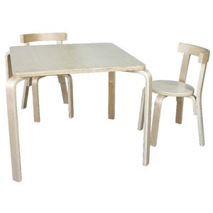 Jolly KidZ Scandi Table and Chairs Natural