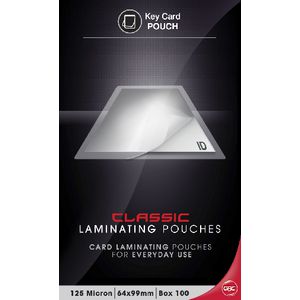 GBC Laminating Pouch 64 x 99mm 125micron Gloss 100 Pack