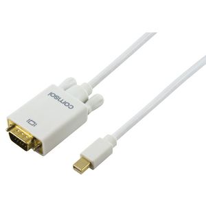 Comsol Male Mini DisplayPort to Male VGA Cable 2m