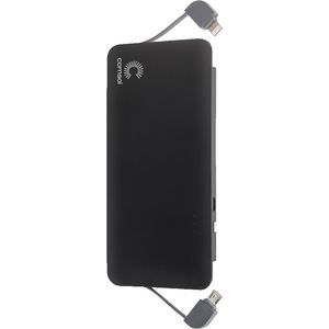 Comsol 5000mAh Integrated Lightning/Micro USB Powerbank Black