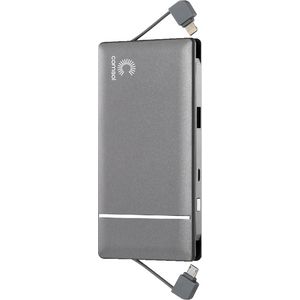 Comsol 10000mAh Integrated Lightning/Micro USB Powerbank Grey