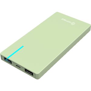 Comsol 6000mAh Slim Dual Port Powerbank Green
