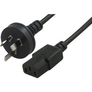 Comsol Male 3 Pin AC to Female IEC-C13 Power Cable 3m