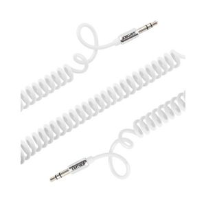 Comsol 3.5mm Audio Cable Coiled 1.2m White