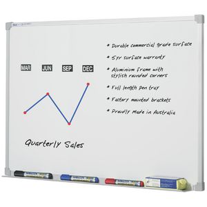 Penrite Premium Magnetic Whiteboard 1200 x 900mm