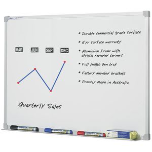 Penrite Premium Magnetic Whiteboard 1800 x 900mm