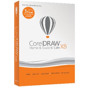 CorelDRAW Home & Student Suite X8 3 PC BOX