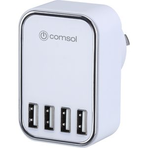 Comsol 4 Port USB Wall Charger 4.5A