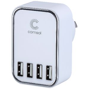Comsol 4 Port USB Wall Charger 4.5A