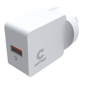 Comsol Single Port USB Wall Charger QC3.0 30W White