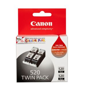 Canon 520 Ink Cartridge Twin Pack Black