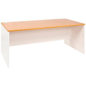 Velocity 1800mm Desk Golden Beech and White