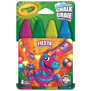 Crayola Fiesta Sidewalk Chalk 4 Pack