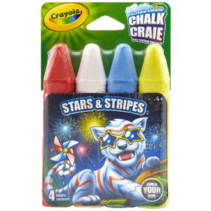 Crayola Stars and Stripe Chalk 4 Pack