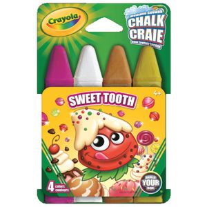 Crayola Sweet Tooth Sidewalk Chalk 4 Pack