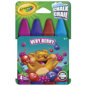 Crayola Very Berry Sidewalk Chalk 4 Pack