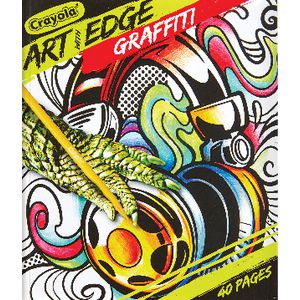 Crayola Art with Edge Colouring Book 40 Page Graffiti
