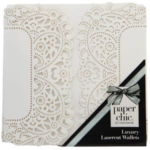 Paper Chic Square Lace Wallets White