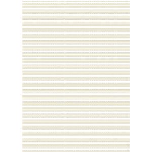 Paper Chic A4 English Pinstripe Embossed Paper Pearl 5 Pack