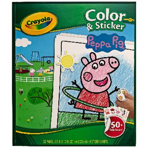 Crayola Color N Sticker Book Peppa Pig Theme