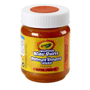 Crayola Washable Classic Kids' Paint 59mL Orange Sparkle