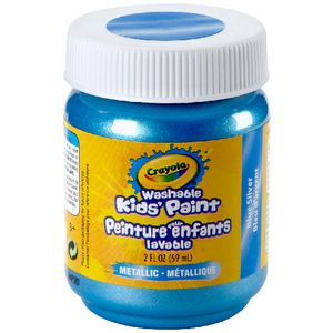 Crayola Washable Classic Kids' Paint 59mL Blue Silver