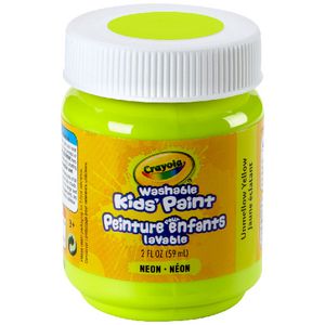 Crayola Washable Classic Kids' Paint 59mL Unmellow Yellow