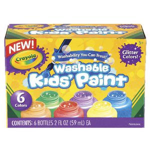 Crayola Washable Glitter Paints 6 Pack