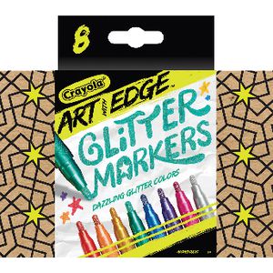 Crayola Art with Edge Glitter Markers 8 Pack