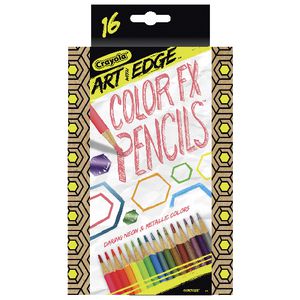 Crayola Art with Edge Colour FX Pencils 16 Pack