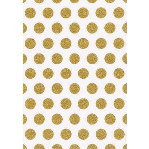 Paper Chic A4 Eclat Dor Glitter Paper Gold 5 Pack