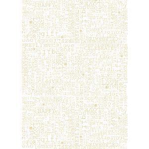 Paper Chic A4 Typewriter Debossed Paper Pearl 5 Pack