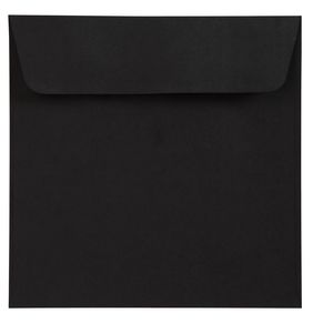 Paper Chic Square Linen Envelopes 150mm Ebony 10 Pack