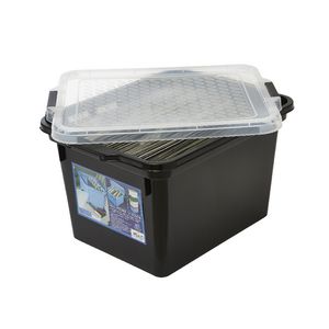 Creation Plastics 40 L File Store n Stack Black