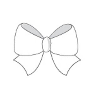 Paper Chic Adhesive Bows Pearl 5 Pack