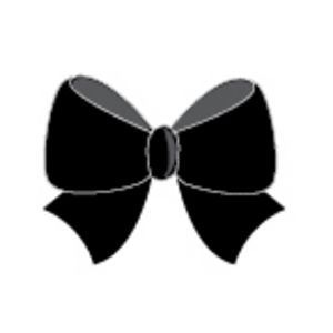 Paper Chic Adhesive Bows Midnight 5 Pack