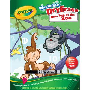Crayola Dry Erase Workbook One Two Zoo