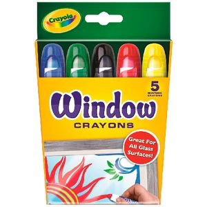 Crayola Washable Window Crayons 5 Pack
