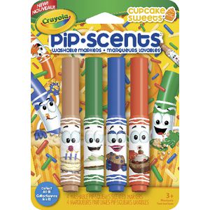 Crayola Pip Scents Markers Cupcake Sweets 4 Pack
