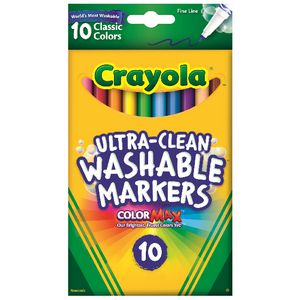 Crayola Ultra-clean Fine Line Markers 10 Pack